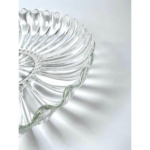 VINTAGE HEISEY Crystolite 12" Flat Float Bowl - Picture 2 of 7